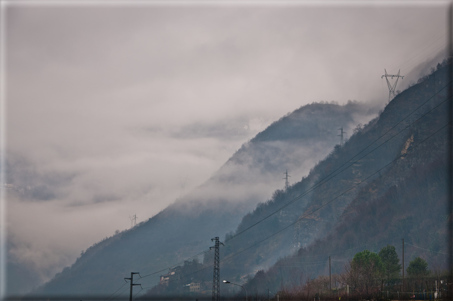 foto Colline di Romano d'Ezzelino nella Nebbia